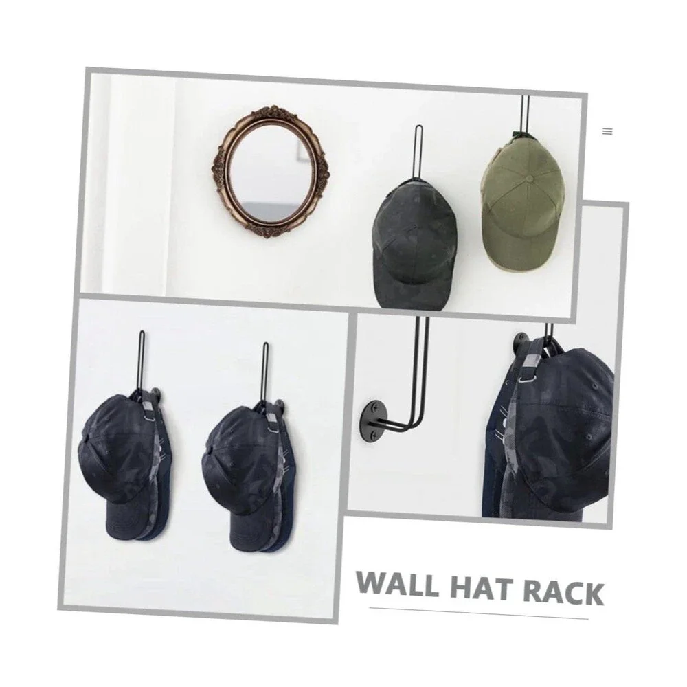 2 Piece Baseball Hat Rack Wall Mounted Holder Organizer Storage Display NEW
